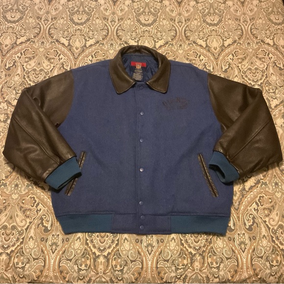 Vintage NFL Reebok Gridiron Classic NY Giants Football Varsity Jacket Mens Sz L - Picture 3 of 12